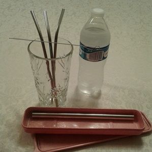 Stainless straws.